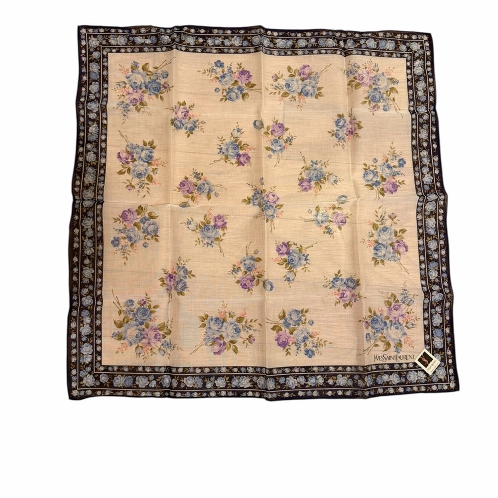 Yves Saint Laurent (YSL) Vintage cotton handkerchief scarf NWT